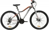 Велосипед 27.5" Formula MYSTIQUE 1.0 DD серебристо-оранжевый с белим (2020)