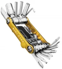 Мультитул Topeak Mini PT30, 30 functions mini tool, w/power link chaintool and tubeless repair tool, w/tool bag, gold