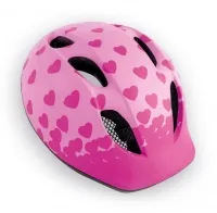 Шлем детский MET Buddy / Super Buddy Pink Hearts matt