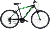 Велосипед 26" Discovery RIDER AM (2021) черно-зеленый