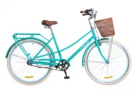 Велосипед 28" Dorozhnik Comfort Female PH с корзиной, бирюзовый 2018