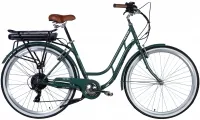 Велосипед 28" Dorozhnik eRETRO Vbr FR 36B 12.5А*г 500Вт (2025) зелено-сірий