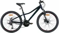 Велосипед 24" Leon JUNIOR AM DD (2022) чорний з хакі (м)
