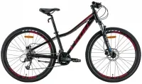 Велосипед 26" Leon SUPER JUNIOR ADVENT AM HDD (2022) черный с красным (м)