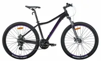 Велосипед 27.5" Leon XC-LADY AM (2021) антрацитовый с фиолетовым (м)