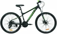 Велосипед 27.5" Formula F-1 AM DD (2020) черно-зеленый (матовый)