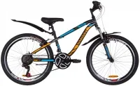 Велосипед 24" Discovery FLINT AM Vbr 2019 черно-синий с оранжевым (м)