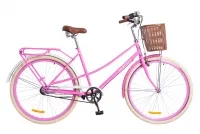 Велосипед 28" Dorozhnik Comfort Female PH с корзиной, сакура 2018