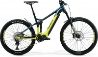 Велосипед 29-27.5"+ Merida eONE-SIXTY 500 (2021) teal blue/lime