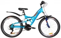 Велосипед 24" Formula ATLAS 2019 синий с оранжевым, с крылом