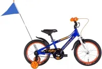 Велосипед 16" Formula FURY (2022) синий с оранжевым