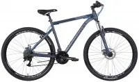 Велосипед 29" Discovery TREK AM DD (2022) темно-серый с синим (м)