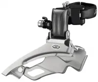 Перемикач передній Shimano Altus FD-M371 3x9, Down-Swing, 44/48T (з хомутом + адаптер)