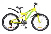 Велосипед 24" Discovery Rocket, желто-синий матовый 2018