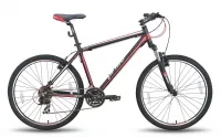 Велосипед PRIDE XC-26 2015 черно-красный матовый