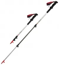 Треккинговая палка 3-секционная Naturehike ST06 NH17D006-D, 66-135 см, white/red